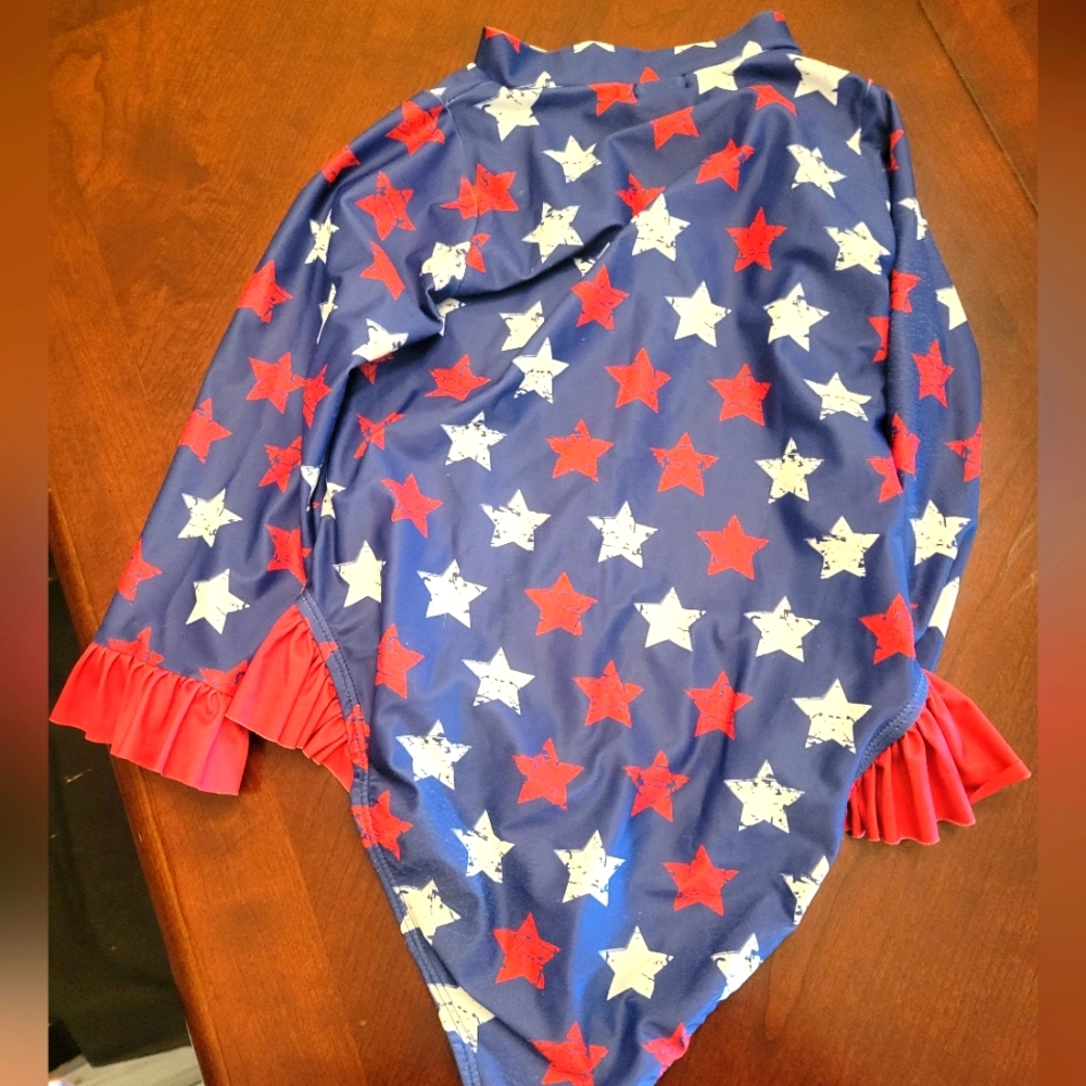 Mia Belle 4th of July rashguard